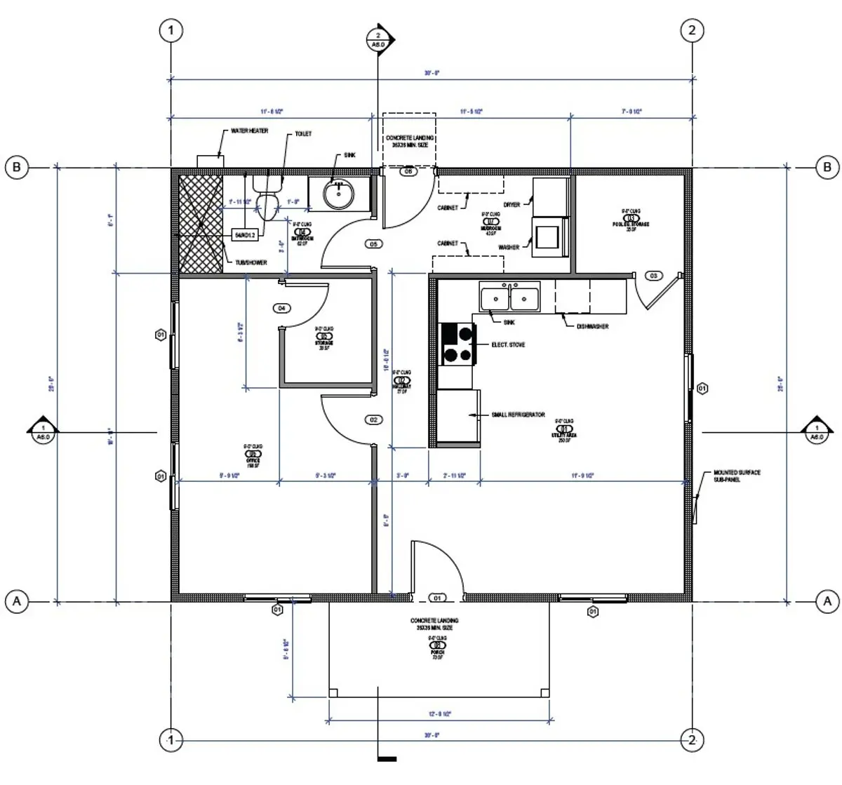 Compact and carefully balanced. floor plan drawing